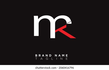 Alphabet letters Initials Monogram logo MK, KM, M and K