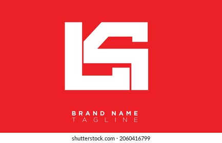 Alphabet letters Initials Monogram logo LS, SL, L and S