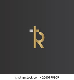Alphabet letters Initials Monogram logo RT TR
