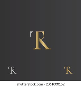Letras alfabéticas Iniciales Monograma RT, TR, T y R