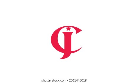 Alphabet letters Initials Monogram logo CJ, JC, C and J