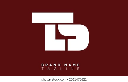 Alphabet letters Initials Monogram logo TS, ST, T and S
