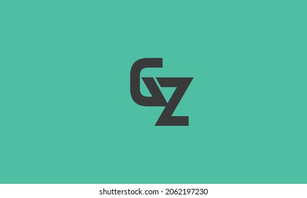 Alphabet letters Initials Monogram logo GZ, ZG, G and Z