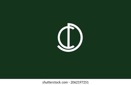 Alphabet letters Initials Monogram logo CD, DC, C and D