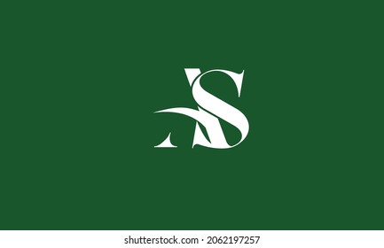 Alphabet letters Initial Monogram Logo AS, SA, A und S