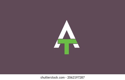 Alphabet letters Initials Monogram logo TA, AT, T and A