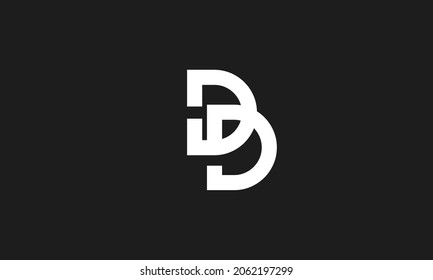 Alphabet letters Initials Monogram logo DD
