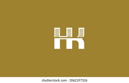 Alphabet letters Initials Monogram logo HK, KH, H and K