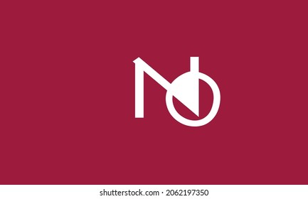 Alphabet letters Initials Monogram logo NO, ON, N and O