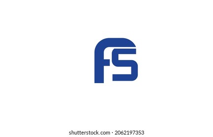 Alphabet letters Initials Monogram logo FS, SF, F and S