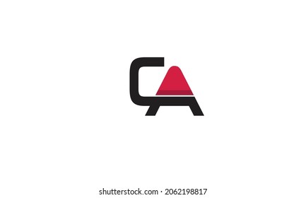 Alphabet letters Initials Monogram logo CA, AC, C and A
