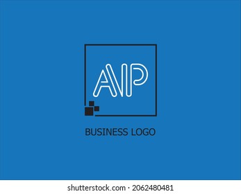 Alphabet letters Initials Monogram logo AP, PA, A and P