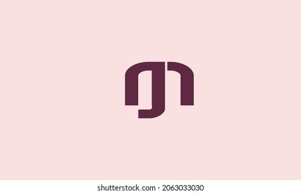 Alphabet letters Initials Monogram logo JM, MJ, J and M