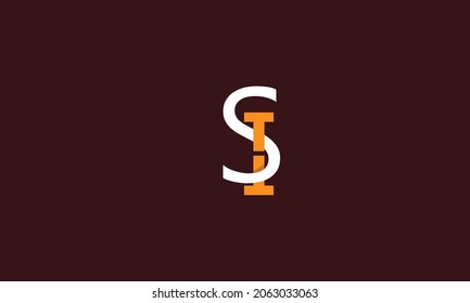 Alphabet letters Initials Monogram logo SI, IS, S and I