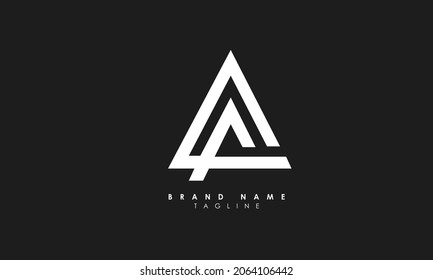 Alphabet letters Initial Monogram Logo HA, AH, H und A