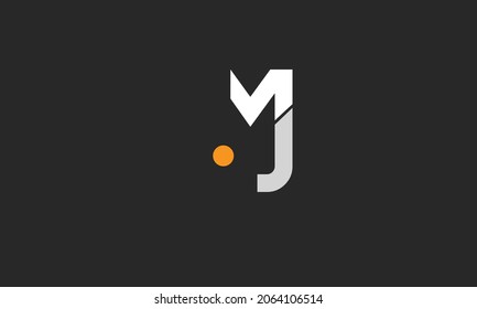 Alphabet letters Initials Monogram logo MJ, JM, M and J