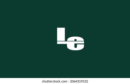 Alphabet letters Initial Monogram Logo LE, EL, L und E