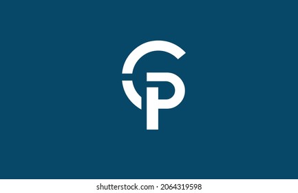 Alphabet letters Initials Monogram logo GP, PG, G and P