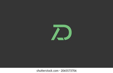 Alphabet letters Initials Monogram logo AD, DA, A and D