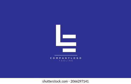 Alphabet letters Initial Monogram Logo LE, LE INITIAL, LE Letter