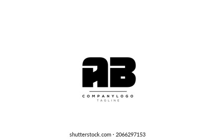 Alphabet letters Initials Monogram logo AB, AB INITIAL, AB letter