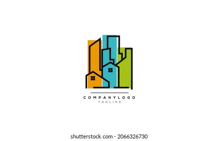 Alphabet letters Initials Monogram logo REAL ESTATE, REAL ESTATE INITIAL