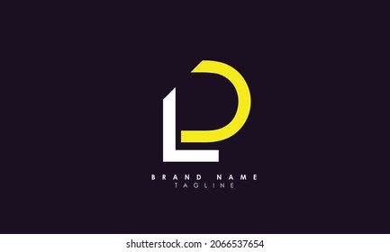 Alphabet letters Initials Monogram logo LD, DL, L and D