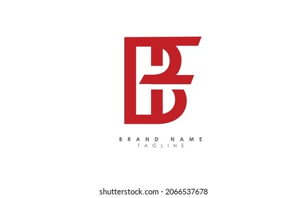 Letras alfabéticas Iniciales Logotipo Monograma BF, FB, B y F