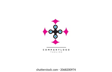 Letras alfabéticas Iniciales Logo Monograma FLOWER
