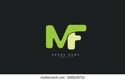 Alphabet letters Initials Monogram logo MF, FM, M and F