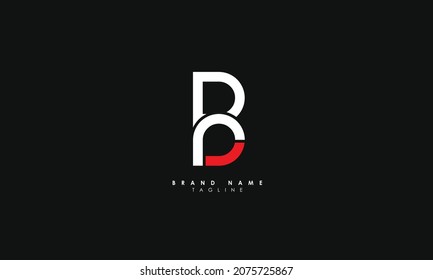 Letras alfabéticas Iniciales Logotipo Monograma PB, BP, P y B