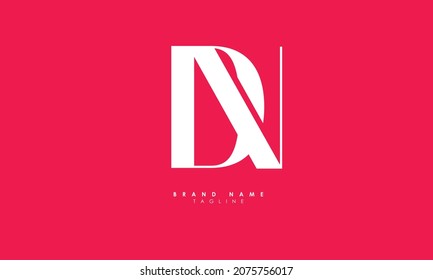 Alphabet letters Initials Monogram logo DV, VD, D and V