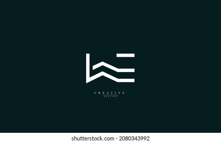 Alphabet letters Initials Monogram logo  WE EW W E
