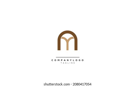 Alphabet letters Initials Monogram logo AY, AY INITIAL, AY letter