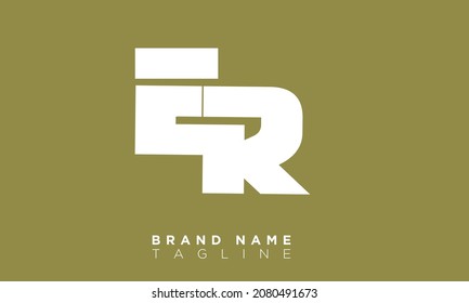 Alphabet letters Initial Monogram Logo ER, RE, E und R