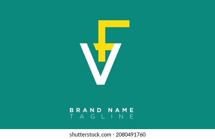Alphabet letters Initials Monogram logo VF, FV, V and F