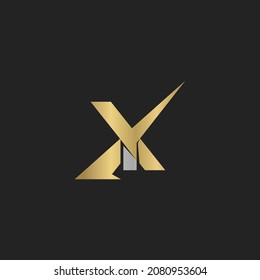 Alphabet letters Initials Monogram logo YX, XY, X and Y