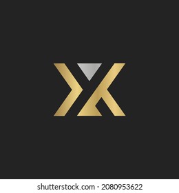 Alphabet letters Initials Monogram logo YX, XY, X and Y