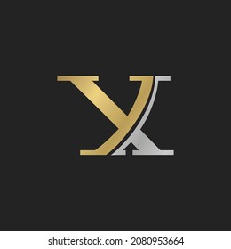 Alphabet letters Initials Monogram logo YX, XY, X and Y