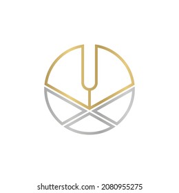 Alphabet letters Initials Monogram logo YX XY