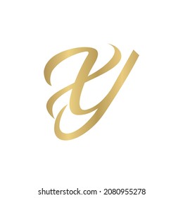 Alphabet letters Initials Monogram logo YX, XY, X and Y
