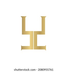 Alphabet letters Initials Monogram logo YX, XY, X and Y