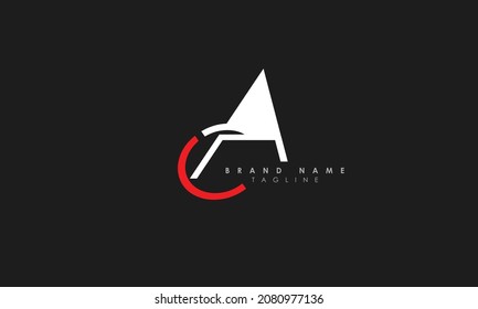Alphabet letters Initials Monogram logo CA, AC, C and A