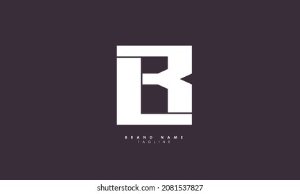 Letras alfabéticas Iniciales Logotipo Monograma LR, RL, L y R