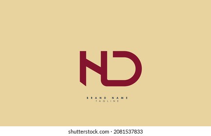 Alphabet letters Initials Monogram logo HD, DH, H and D