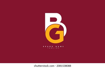 Alphabet letters Initials Monogram logo GB, BG, G and B