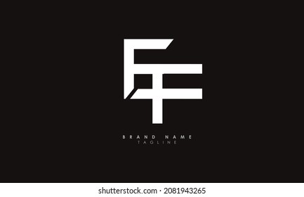 Alphabet letters Initials Monogram logo EF, FE, E and F