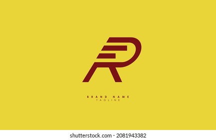 Alphabet letters Initials Monogram logo FR, RF, F and R