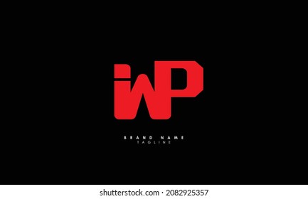 Alphabet letters Initial Monogram Logo WP, PW, W und P
