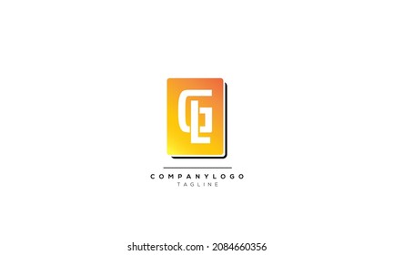 Alphabet letters Initials Monogram logo GL, GL INITIAL, GL letter